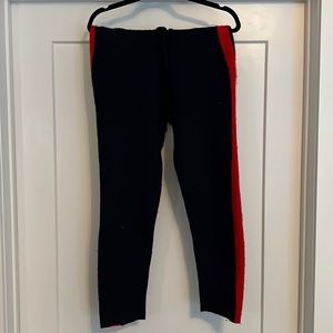 Sleepy Jones 100% cashmere striped track pants